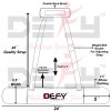 DEFY Heavy Duty Arm Blaster Round Edges Body Building Fitness Gym Curl Triceps