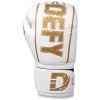 DEFY® Synthetic Leather Boxing Glove Thai Punch Training Sparring Gloves White