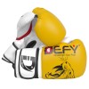DEFY® GEL Boxing Gloves Synthetic Leather Punch Training Kickboxing MMA Yellow