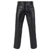 DEFY Men's 100% Genuine Cow Skin Full Grain Motorbike Leather Pant Jeans Style