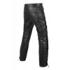 DEFY Men's Motorbike Cow Leather Jeans Style Side Laces Nightclub Pant 28" - 46"