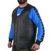 DEFY New Men's Classic Motorcycle Leather Club Vest with Gun Pockets/Side Laces