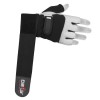 DEFY Heavy Duty Weight Lifting Gloves Gym Training Genuine Leather Padded white