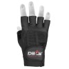 DEFY Heavy Duty Weight Lifting Gloves Gym Training Genuine Leather Padded Black