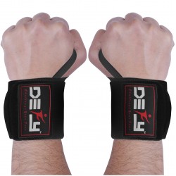 DEFY Power Weight Lifting Wrist Wraps Supports Gym Workout Bandage Straps 18" Long & 3" Wide