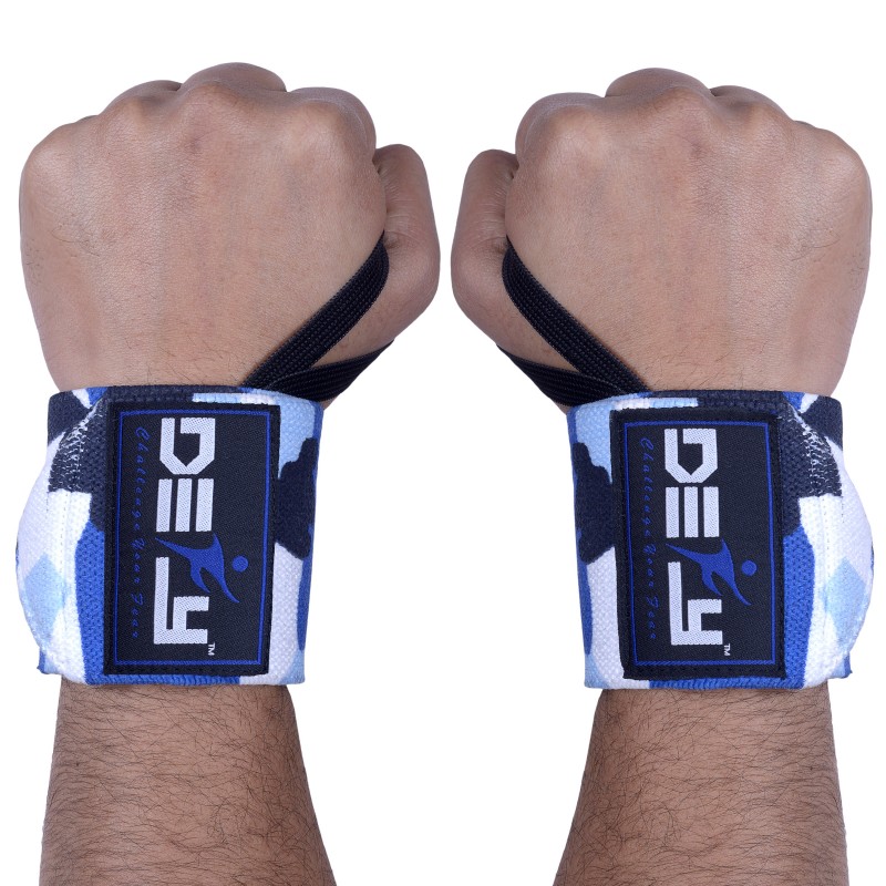 Power Weight Lifting Wrist Wraps Supports Gym Workout Bandage Straps Grip 18" 