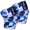 DEFY Weight Lifting Knee Wraps Training Fist Straps Power Lifter Gym Support 72" Blue Camo