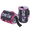 DEFY Power Weight Lifting Wrist Wraps Supports Gym Workout Bandage Straps 18" Pink Camo