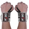 DEFY Power Weight Lifting Wrist Wraps Supports Gym Workout Bandage Straps 18" White Camo